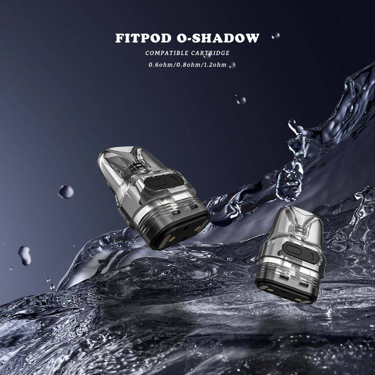 注油空倉】Fitpod O-SHADOW 空倉 一盒2入(通用小蠻牛主機)