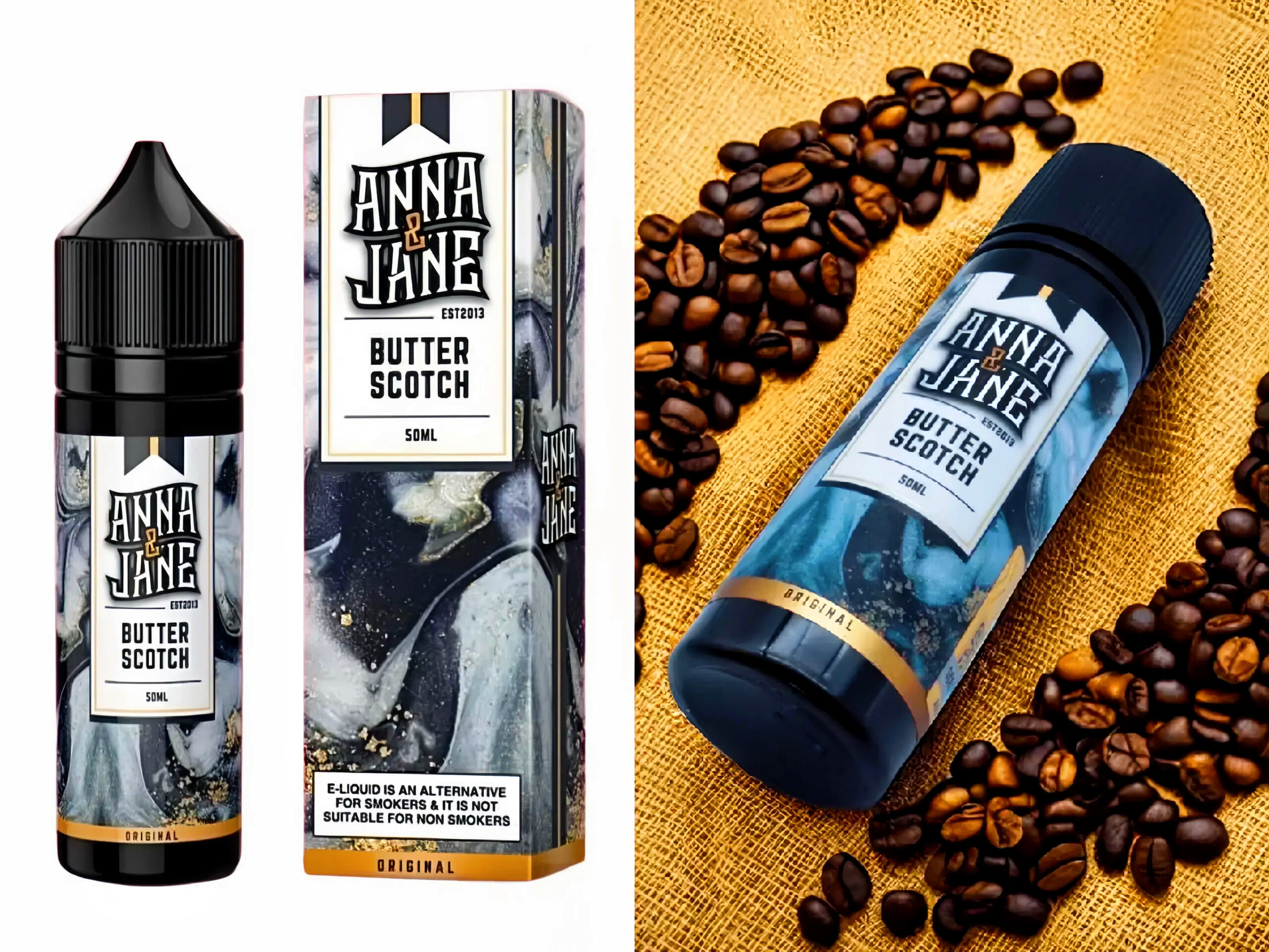 【馬來西亞原裝】Anna&Jane 安娜簡咖啡奶油大煙油50ml 臺灣現貨
