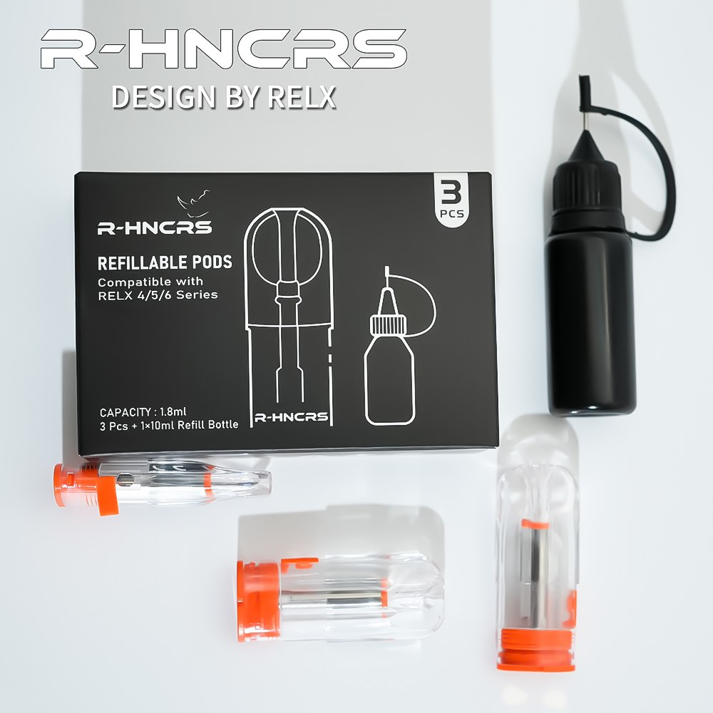 【R-HNCRS 犀牛空倉】通用 RELX 4/5/6 代|1.8ml|3入+注油瓶